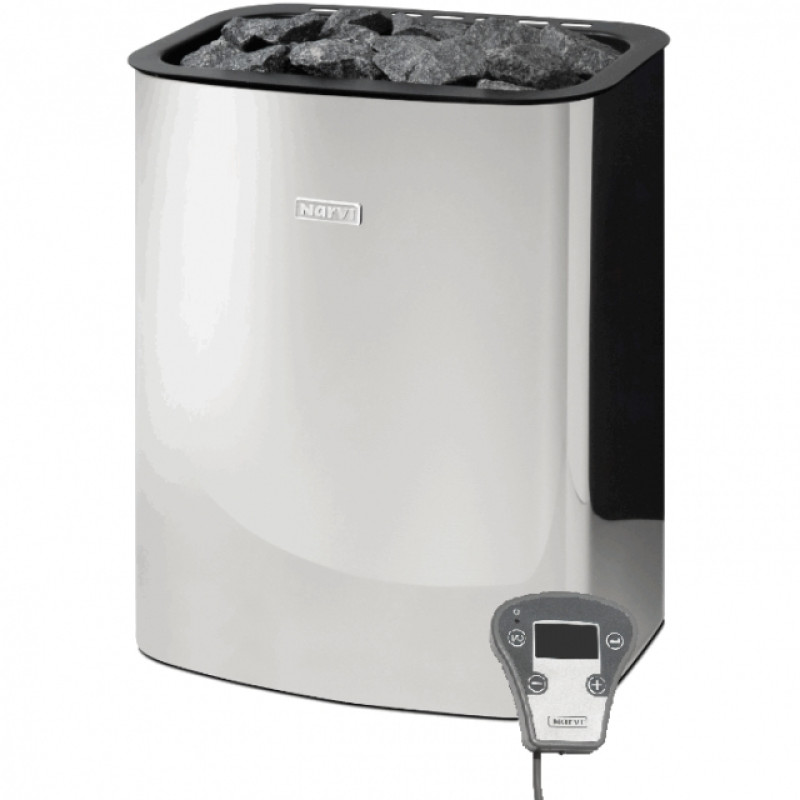 Elektrisk saunaovn - NARVI NC Electric, rustfrit stål 6 kW