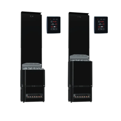 Elektrisk saunaovn - SAUNUM Experience Black F med kontrolpanel 