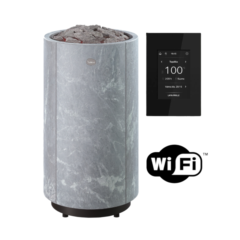 Elektrisk saunaovn TULIKIVI KAARNA Classic L, med Wifi-kontrolpanel