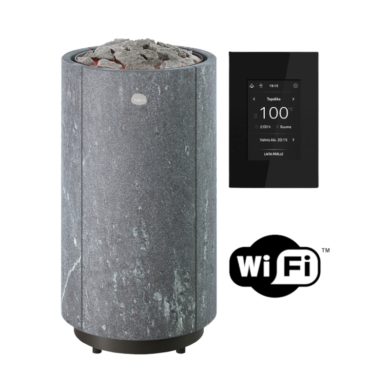 Elektrisk saunaovn TULIKIVI KAARNA Nobile L, med Wifi-kontrolpanel