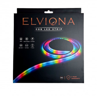 Elviona COB LED sauna-strip, RGB , 5 m