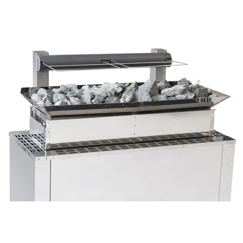 Monteringsramme til EOS sikkerhedssystem + stenbakke til EOS 34.G HD 24-36kW brændeovne