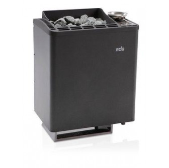 Elektrisk saunaovn - EOS BI-O Tec, antracit perleeffekt finish