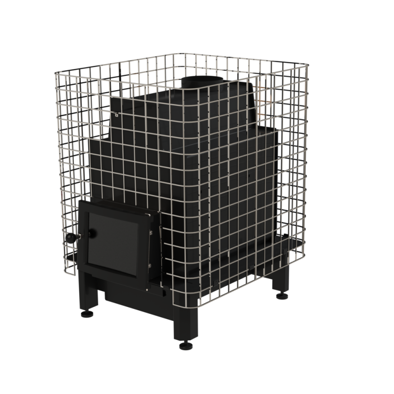 Brændefyret saunaovn - VILPRA ETNA-22-N-V med indvendigt brændkammer