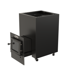 Brændefyret saunaovn - VILPRA FLAMO-14-LV med eksternt brændkammer 