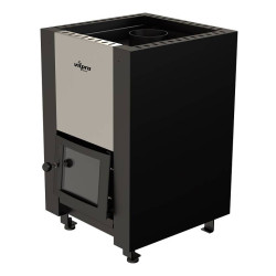 Brændefyret saunaovn - VILPRA FLAMO-14-V med indvendigt brændkammer 