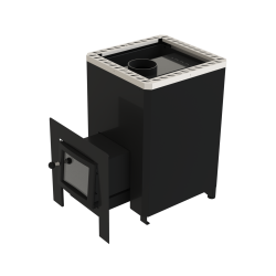 Brændefyret saunaovn - VILPRA FORNAX-14-LV med udvendigt brændkammer 