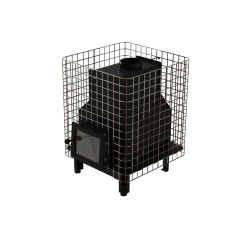 Brændefyret saunaovn - VILPRA FORNAX-14-NV med indvendigt brændkammer 