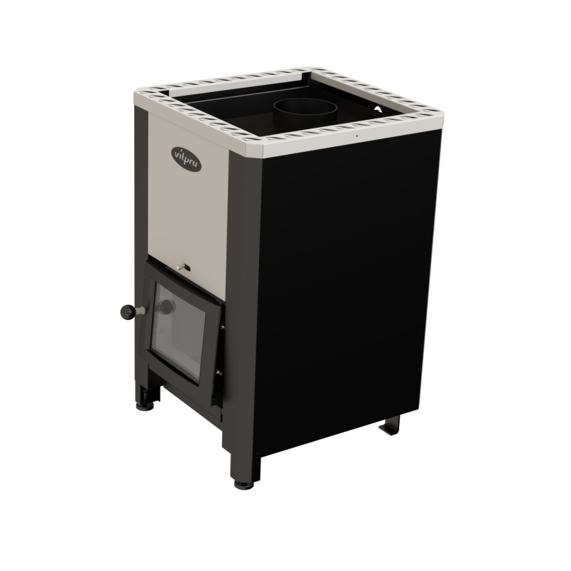 Brændefyret saunaovn - VILPRA FORNAX-E-V med indvendigt brændkammer