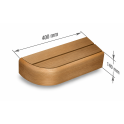 Endebænkselement til modulære saunabænke, Thermo asp - 7