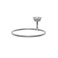 Dampfordelingsring til saunaovn