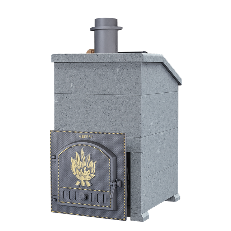 Brændeovn til sauna - Gefest GFS ZK 45 President 1160/60 Fedtsten