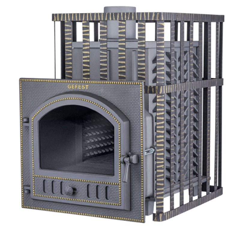 Brændefyret saunaovn - Gefest GFS ZK 30 (P) i gitter