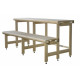 Standard sauna bænk kompleks, Linden træ, længde 2037 mm