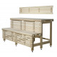 Standard sauna bænk kompleks, Linden træ, længde 2037 mm