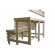 Standard sauna bænk kompleks, Linden træ, længde 2037 mm