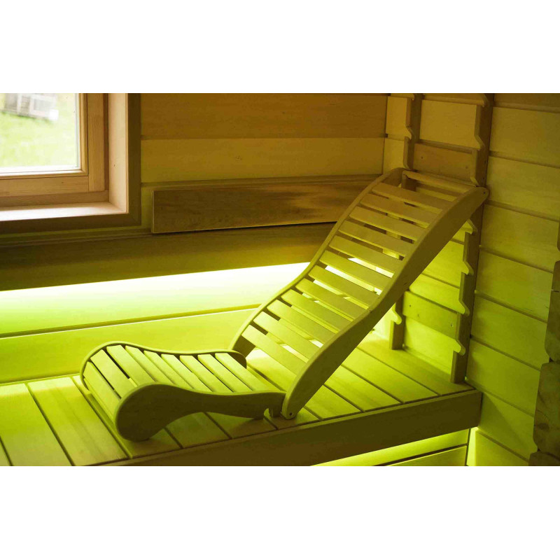 Afslapning køje til sauna, abachi