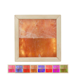 Himalaya salt lys LED RGB, sort elletræ