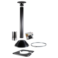 HARVIA 1500 sort skorstenssæt, til tøndeformede saunakabiner 