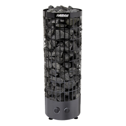 Elektrisk saunaovn - HARVIA Cilindro Black Steel PC90 9 kW