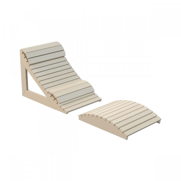 Harvia ergonomisk sauna liggestol, asp