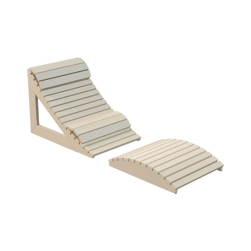 Harvia ergonomisk sauna liggestol, asp
