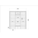 Saunahus - HARVIA Kaski 240-PC - 2