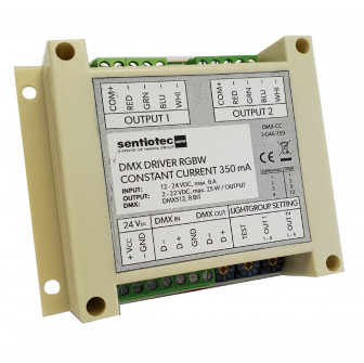 Harvia DMX RGBW LED-driver, 2 × 4 kanaler