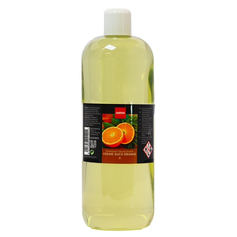HARVIA saunaduftkoncentrat, cedertræ, eukalyptus, appelsin, 1 l
