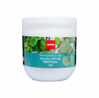 Sauna peelingsalt HARVIA eukalyptusmentol 1 kg