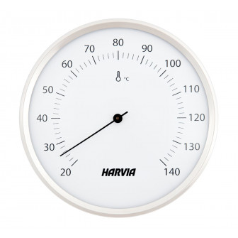 HARVIA saunatermometer, rundt, hvidt, 160 mm diameter, SAC90201