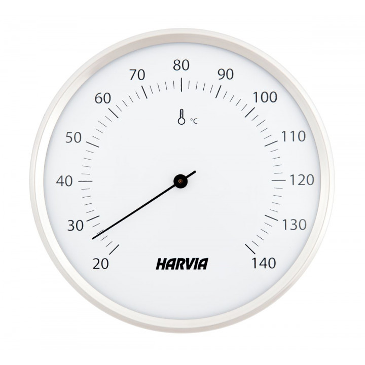 HARVIA saunatermometer, rundt, hvidt, 160 mm diameter, SAC90201