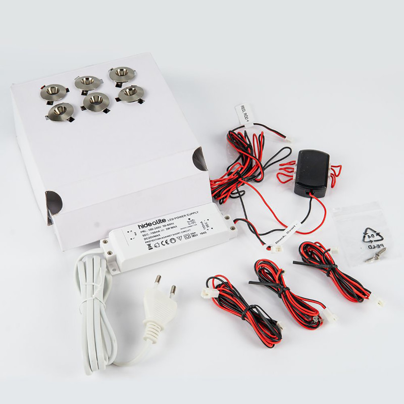 Saunabelysning HIDEALITE, 6 stk.