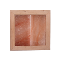 Himalaya salt lys uden lyn, sort elletræ 