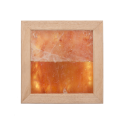 Himalaya salt lys LED, abachi træ - 0