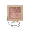 Himalaya salt lys LED, abachi træ - 1
