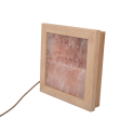 Himalaya salt lys LED, abachi træ - 2