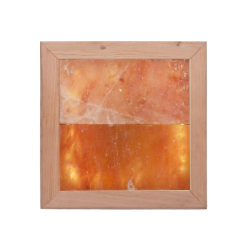 Himalaya salt lys LED, sort elletræ 