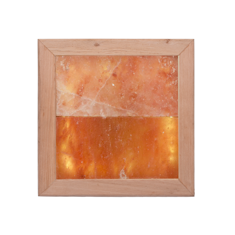 Himalaya salt lys LED, sort elletræ