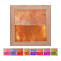 Himalaya salt lys LED RGB, sort elletræ 