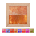 Himalaya salt lys LED RGB, abachi træ - 0