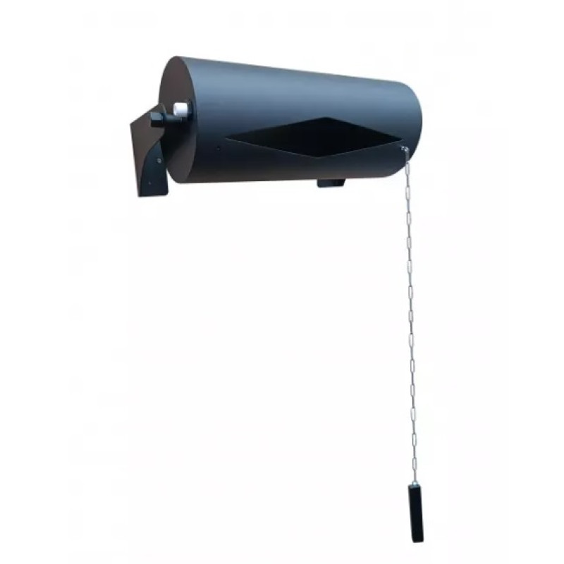 Vandret hældespand 25 l, rustfrit stål, sort