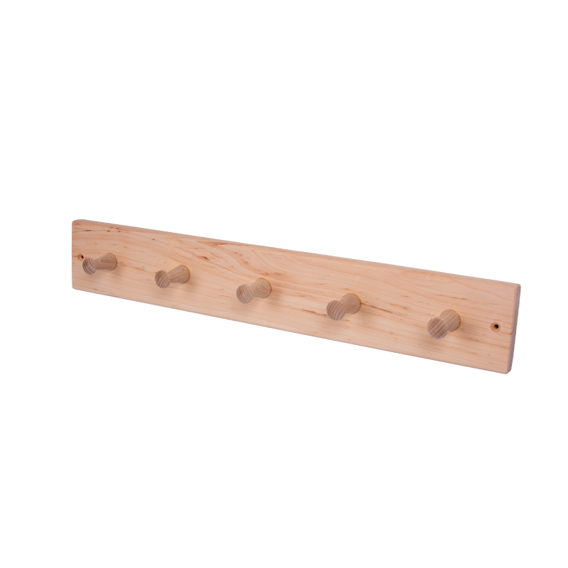 Træbøjle i elletræ med 5 kroge