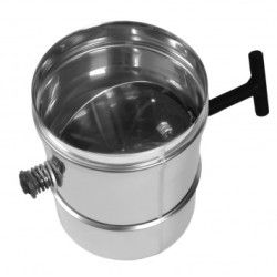 Skorstensspjæld med håndtag, 0,5mm 