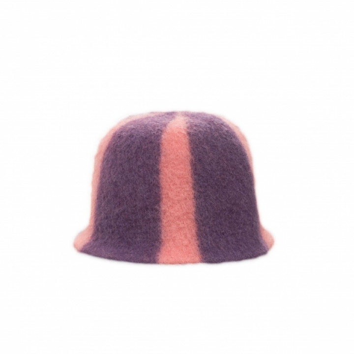 Saunahat - Stribet, lilla, pink