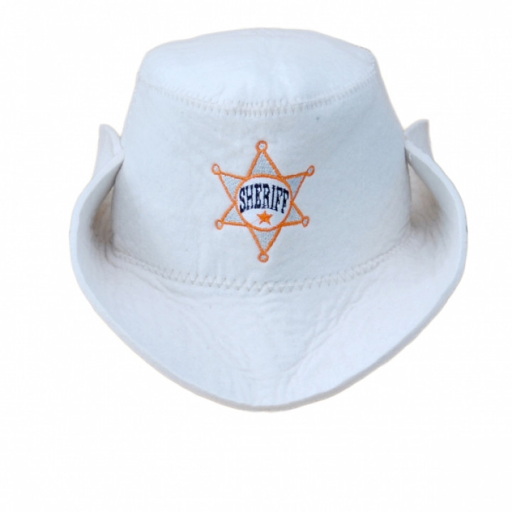 Saunahat - Sheriff, hvid