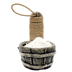 Keramisk saltbeholder til sauna - tønde 200 ml 