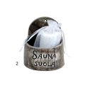 Keramisk saltbeholder til sauna - mørk 250 ml - 2