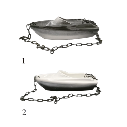 Keramisk beholder til dufte - båd 