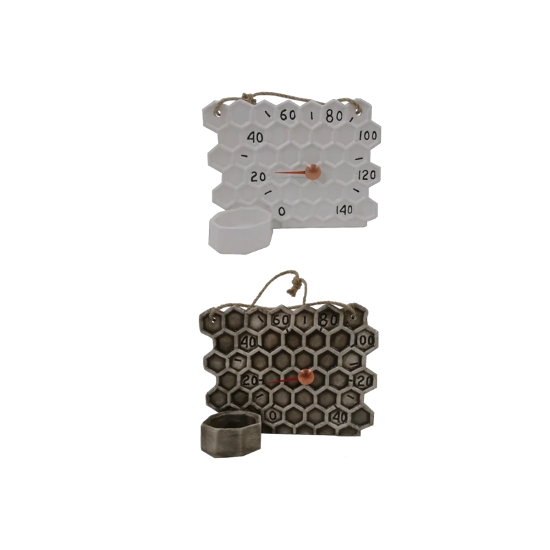 Keramisk saunatermometer - honeycomb